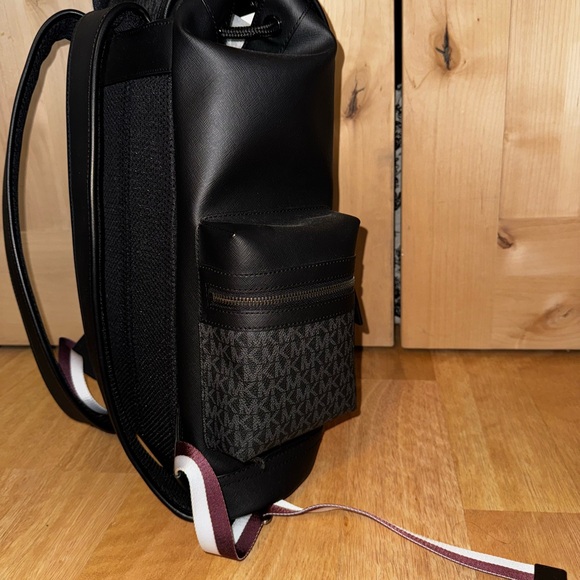 Michael Kors Rivington Logo Stripe Backpack - Picture 7 of 8